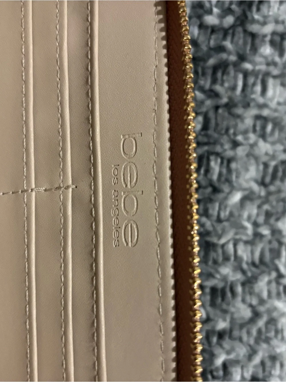 Leather Pink Women's Wallet with Gold Accent